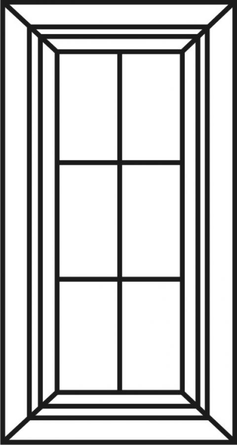 Pinnacle French Lite Cabinet Door (6 Lites)